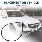 2 Pcs Rear Right ABS Wheel Speed Sensor for Mercedes-Benz ML350 (2006–2011) No.A1635422118