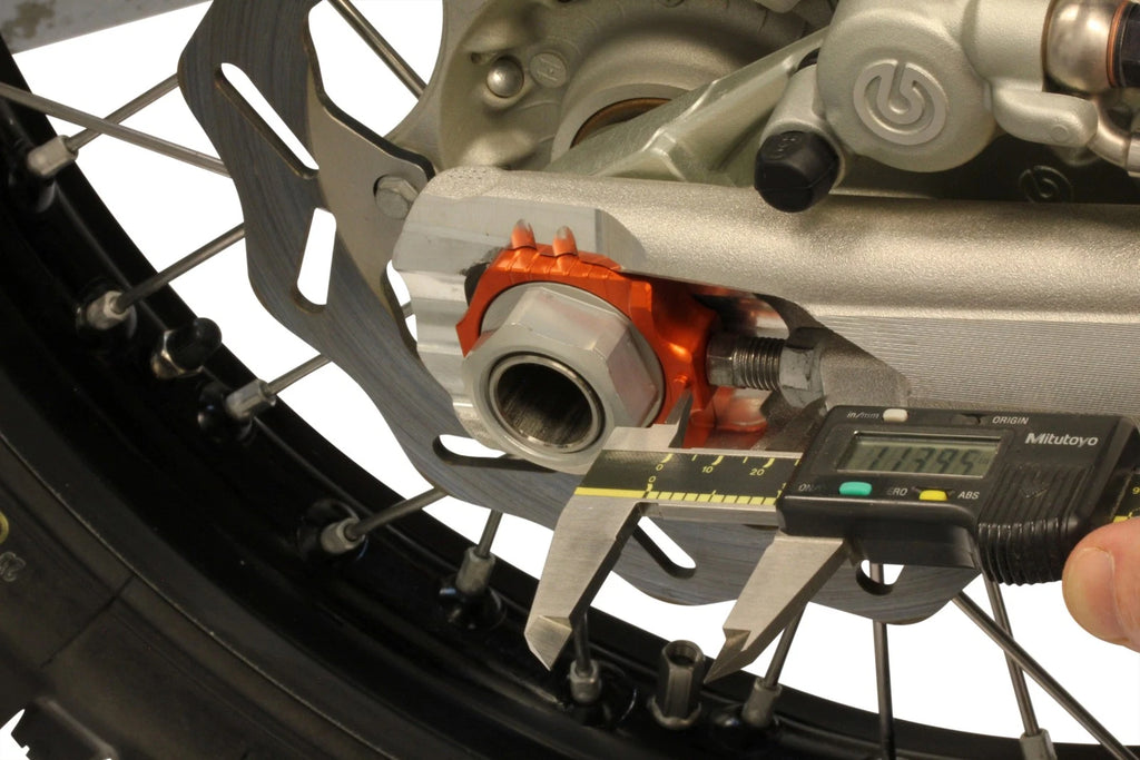 WORKS Elite Axle Block Kit for KTM Husqvarna Off-Road (2013–2017)