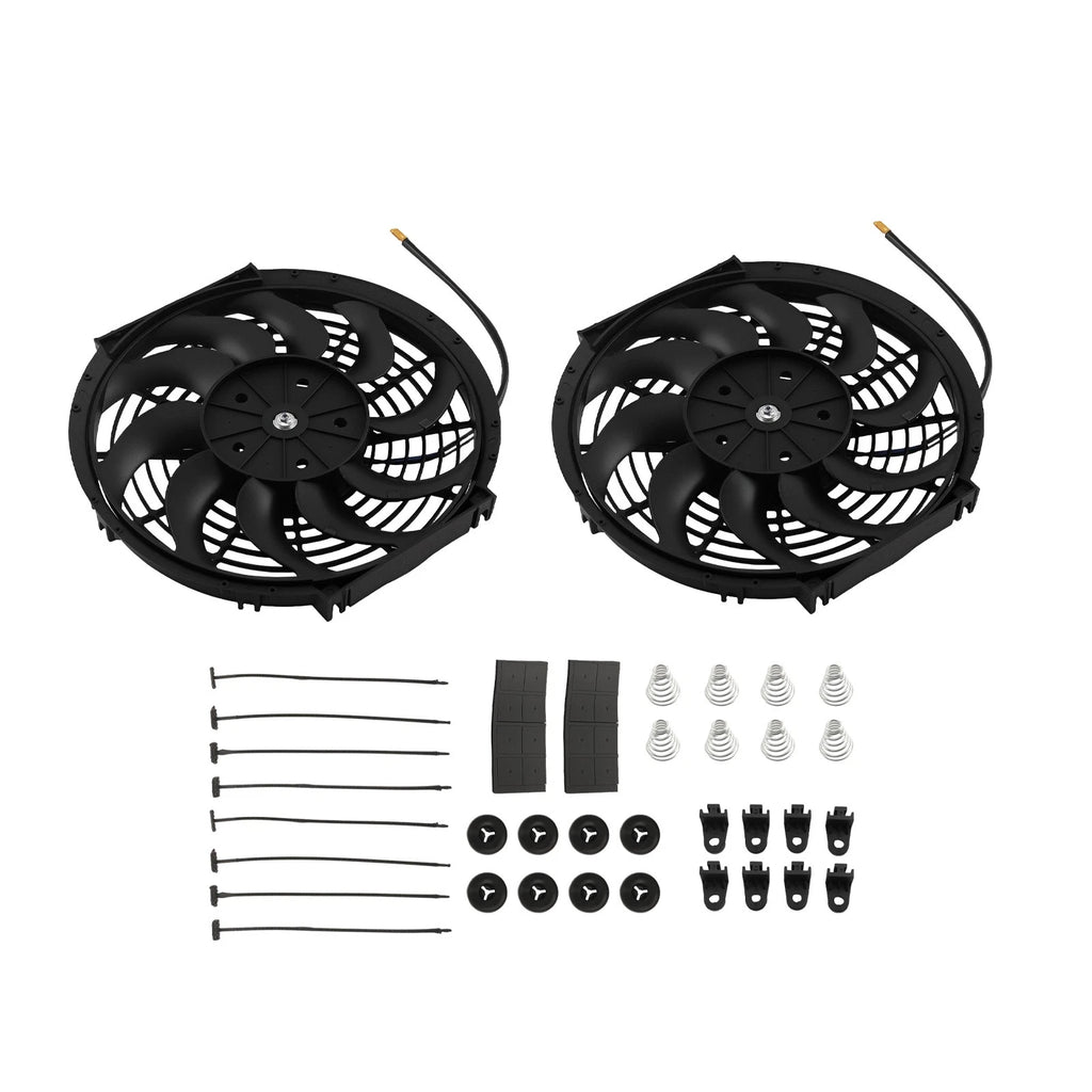 2X 12 Inch Universal Cooling Fans for Radiator Transmission