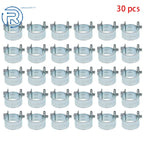 30 Pack Fuel Injection Hose Clamps for Auto (Fits 14mm-16mm)