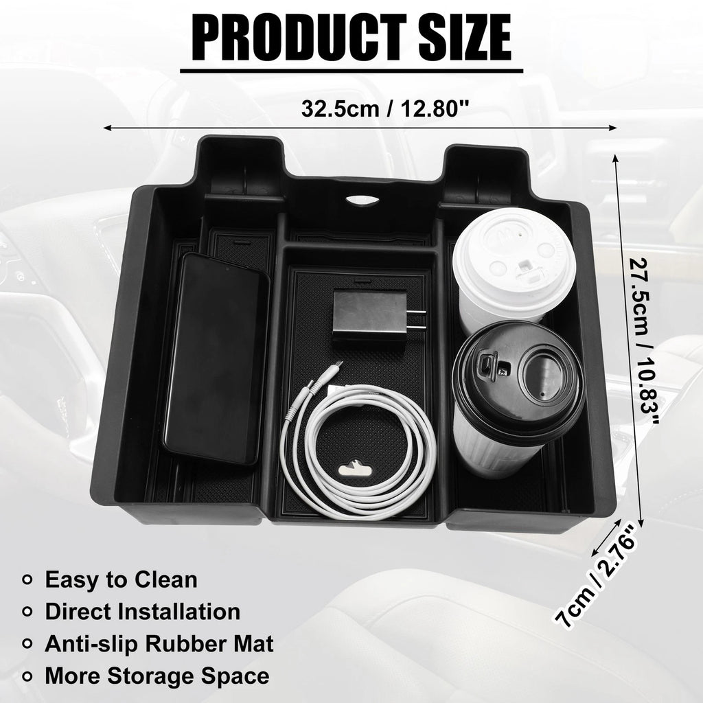 Center Console Tray Panels Organizer Box for Chevy Silverado (Full Size) 723115701548