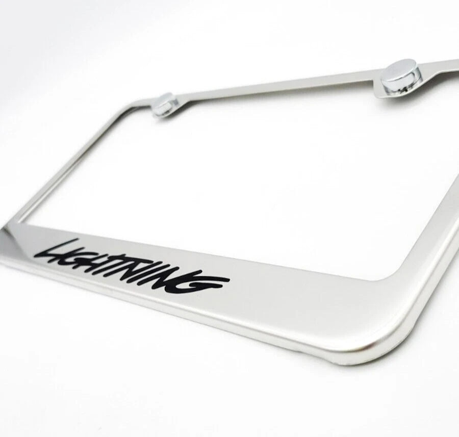 Chrome Stainless License Plate Frame for Ford F-150 Lightning (2022–2024)