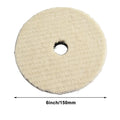2X Wool Buffing Pads for Automotive Detailing (57 inch)