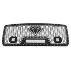 Upper Black Mesh Grille with LED for GMC Sierra 2500/3500 (2015-2019)