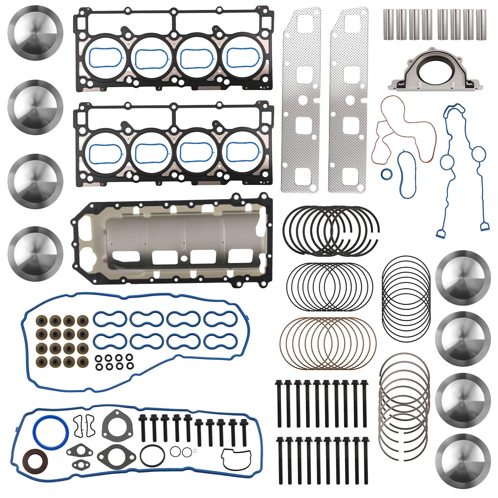 Piston Rings Gaskets & Head Bolts Kit for Chrysler 300C SRT8 (2005–2006)