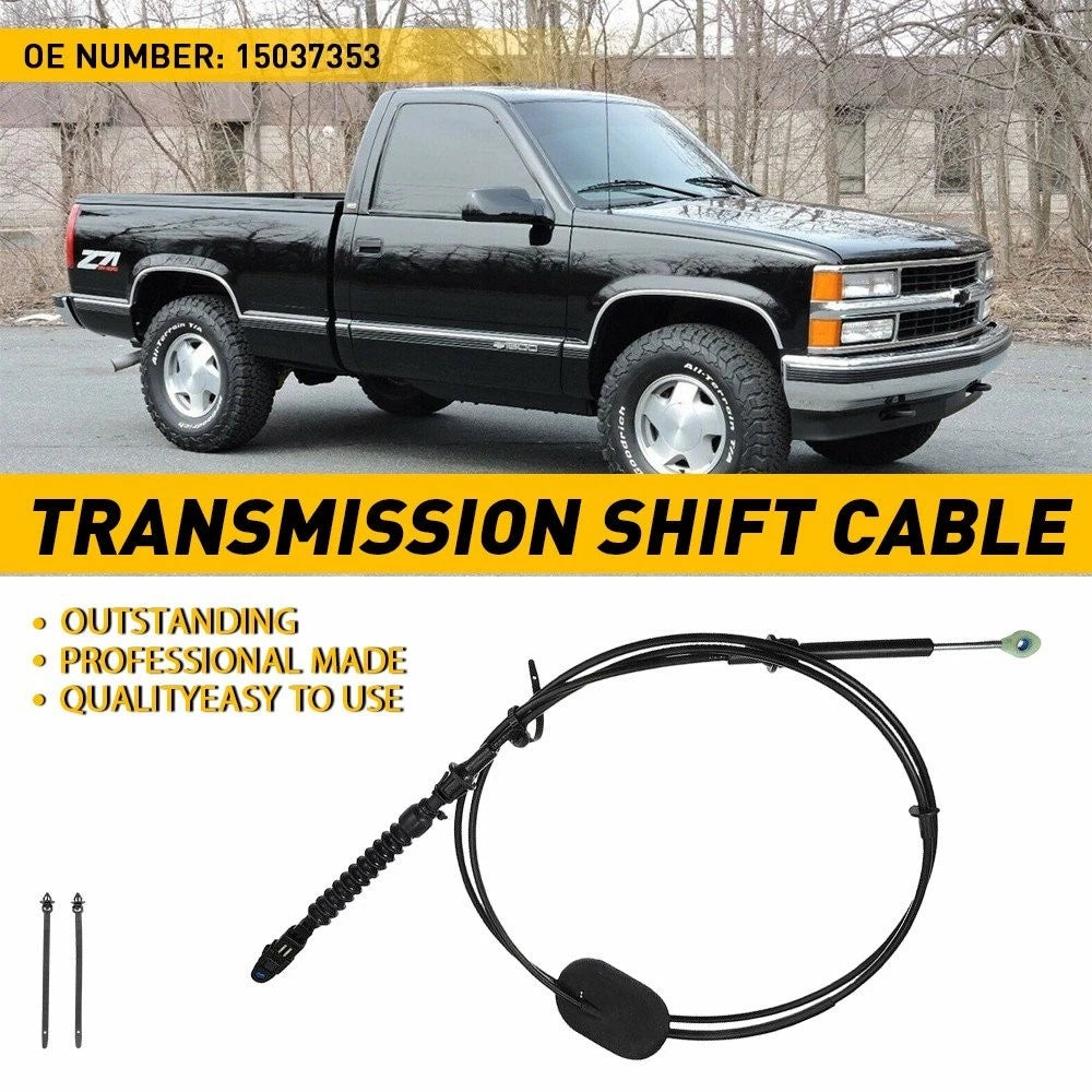 Auto Transmission Shift Cable 15037353 for Chevrolet C1500 C2500 C3500 GMC Yukon (1990–1999)