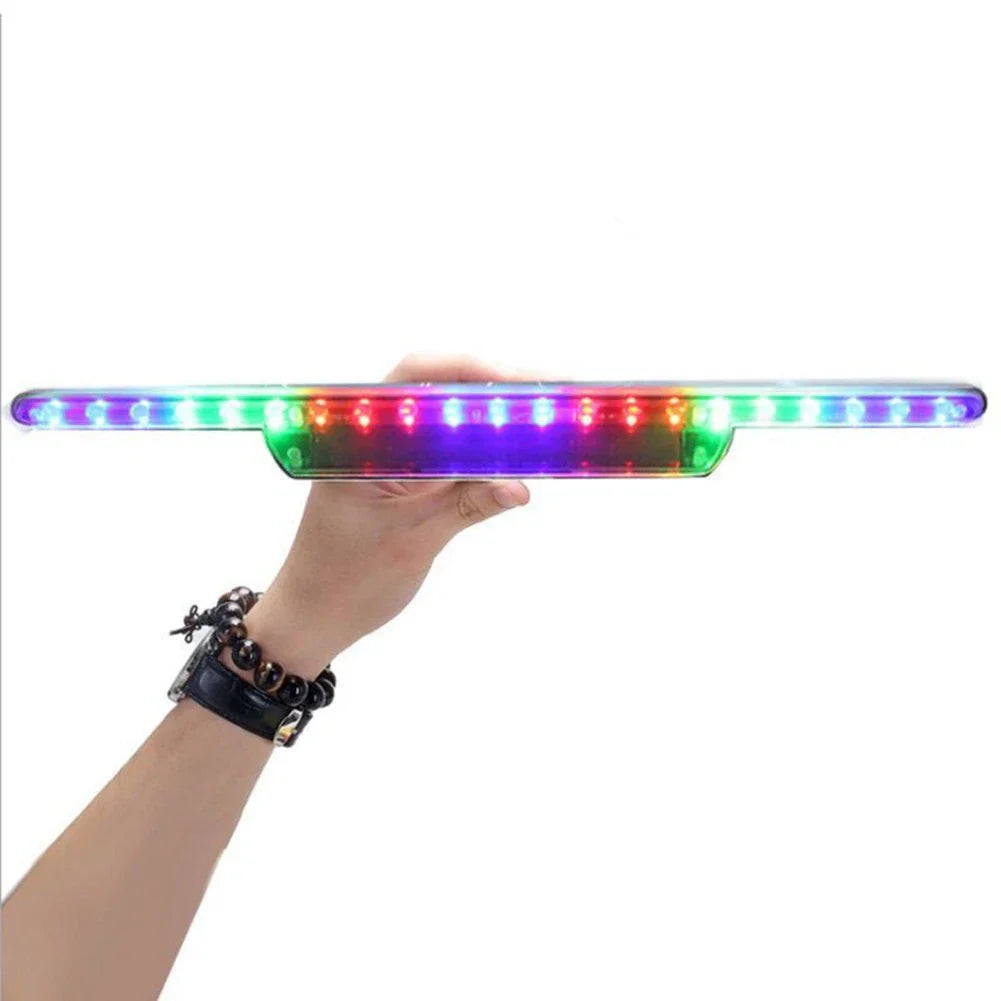 RGB Illuminated Light Bar for Car Safety with Eco Friendly Solar Power
