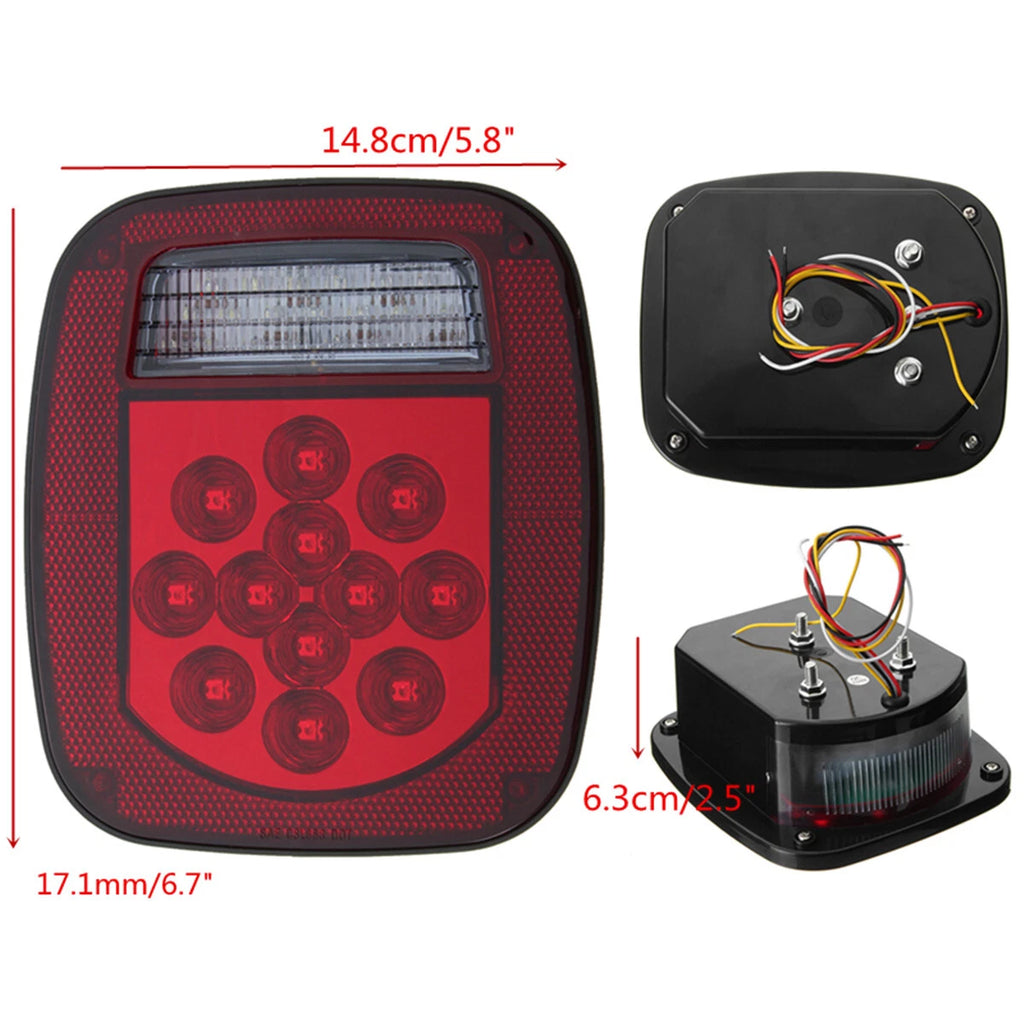 2X LED Tail Light Rear Brake Lamp for Jeep Wrangler TJ CJ YJ (1997–2006)
