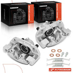 Pair Front Brake Calipers for BMW E46/E90 320i 325i 328i Z3 (1998–2013)