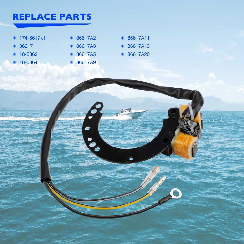 CDI Stator for Mercury Outboards (6-40 HP, 2-Cylinder)