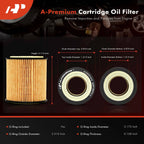 Set of 4 Engine Oil Filters for BMW 320i 2012–2018, 323i 2006–2011, M3 2015–2018