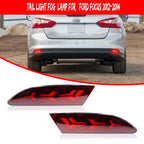 3-in-1 Rear Tail Fog Light with Sequential Turn Signal LED for Ford Focus (2012–2014)