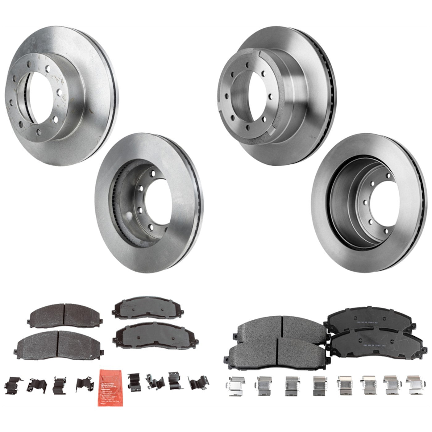 Brake Disc Rotors and Pads Kit for F350 F450 Super Duty