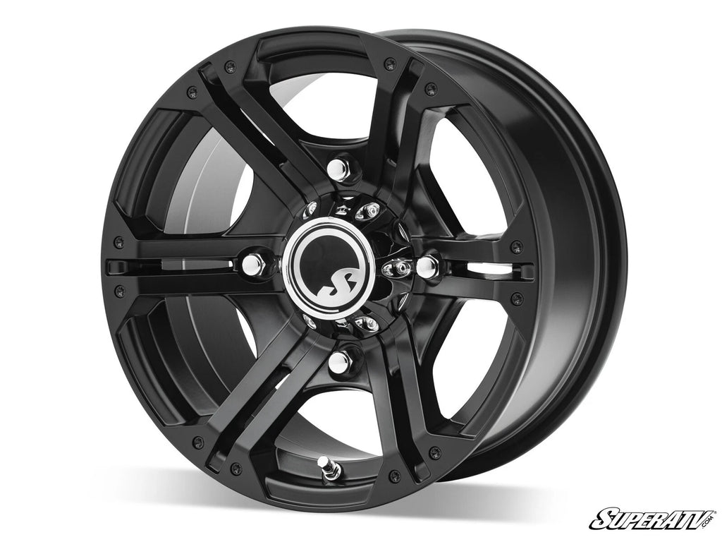 15" SuperATV H-Series Black Bandit Wheels for ATV (4/110)