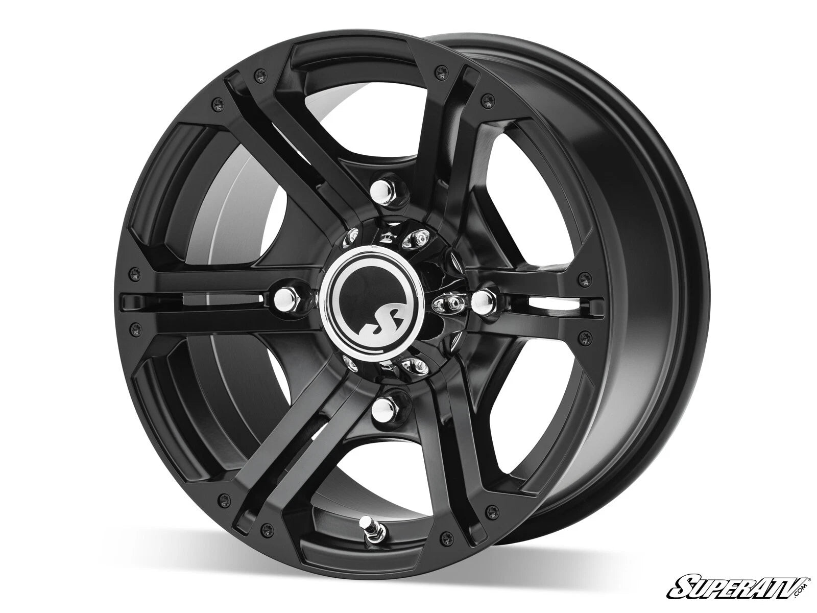15" SuperATV H-Series Black Bandit Wheels for ATV (4/110)