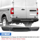 Steel Rear Step Bumper for Nissan NV1500 NV2500 NV3500 (2012–2021)