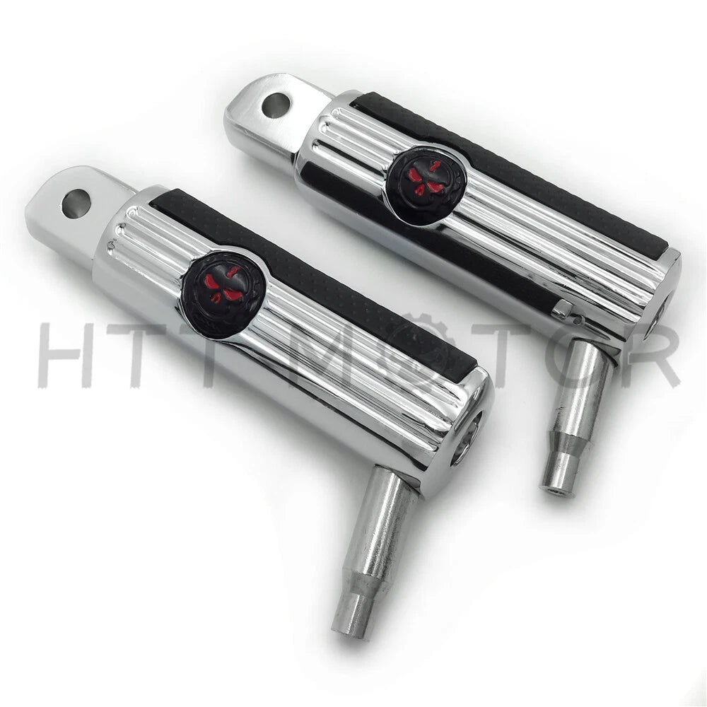 Chrome Footpegs for Harley-Davidson Softail Fat Boy FLFB & Fat Bob (2018–Present)