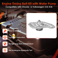 Timing Belt Kit with Water Pump for Chrysler Volkswagen 300 3.5 4.0L (2005–2011) TCKWP295D