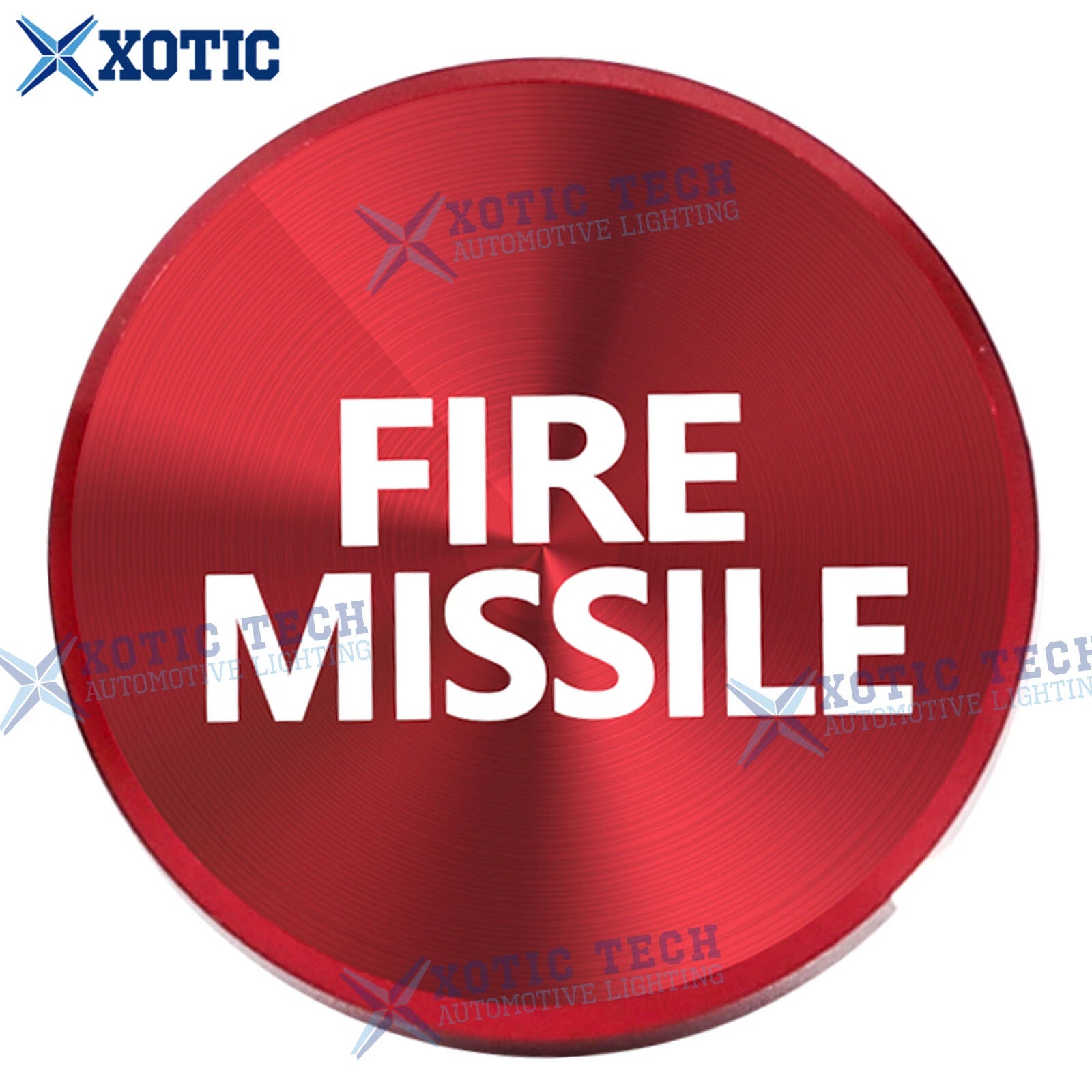 Aluminum Fire Missile Button Cigarette Lighter Cover for Car (-)
