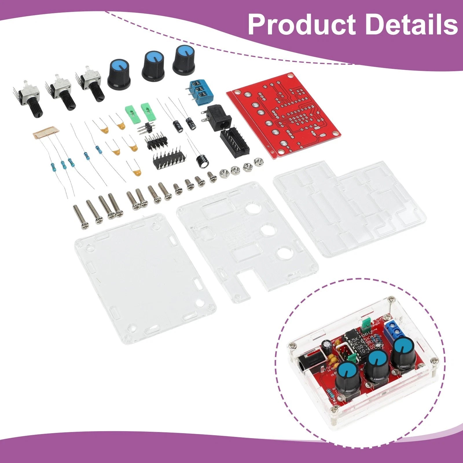 Adjustable Frequency Signal Generator Kit for Automotive Applications (1Hz–1MHz)