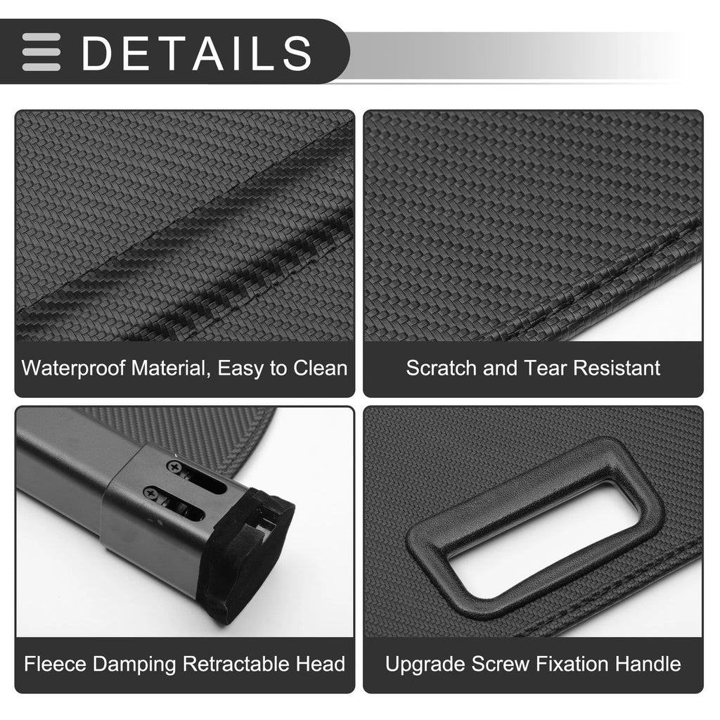 Retractable Cargo Cover for Audi Q5 Sportback (2018–2024) Black Carbon Fiber