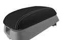 Leather Console Lid Armrest Cover for Hyundai Santa Fe (2007–2012) Beige Stitch