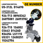 Ignition Lock Cylinder Switch & Housing for Chevrolet GMC Cadillac H2 (2003–2007)