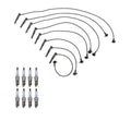 Denso 8mm Wire Set & 8 Iridium TT Spark Plugs Kit for Ford 4.6 V8 (1996–2004)