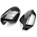 Carbon Fiber Style Side Wing Mirror Caps Covers for Audi A6/S6 C7 (2012–2018)