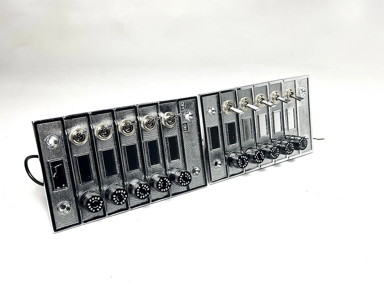 Set of 2 Perko Vintage Control Panels 511 for OEM (6 1/4in x 3 1/4in)