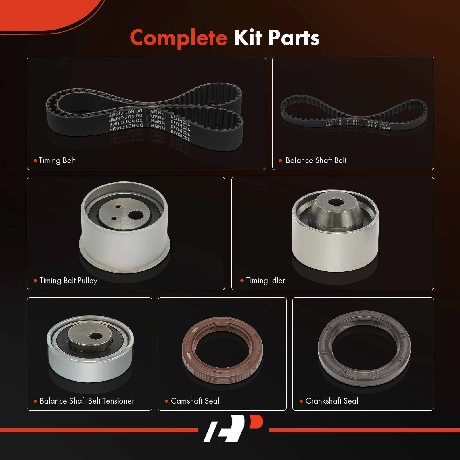7X Timing Belt Kit for Mitsubishi Outlander Galant Eclipse (2001-2019)