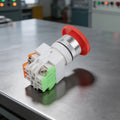Exigent Stop Push Button Switch LAY3711ZS for DPST (1NO 1NC) Red Cap