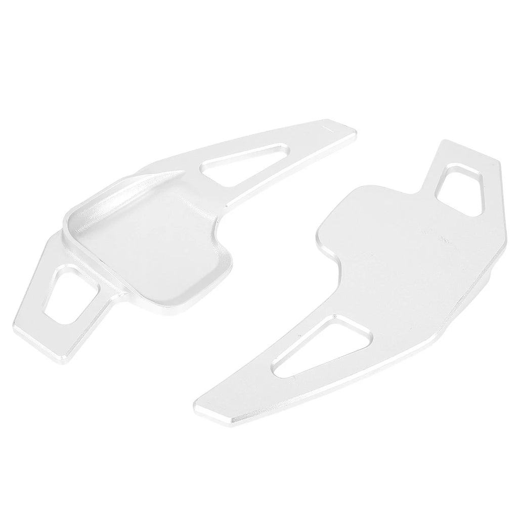 Pair Silver Tone Steering Wheel Shift Paddle for BMW F22 F23 F30 F31 F33 F34 (2012–2019)