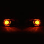Set of 2 LED Fog Lights & Chrome Bezels for Kenworth T660 (2007–2017)