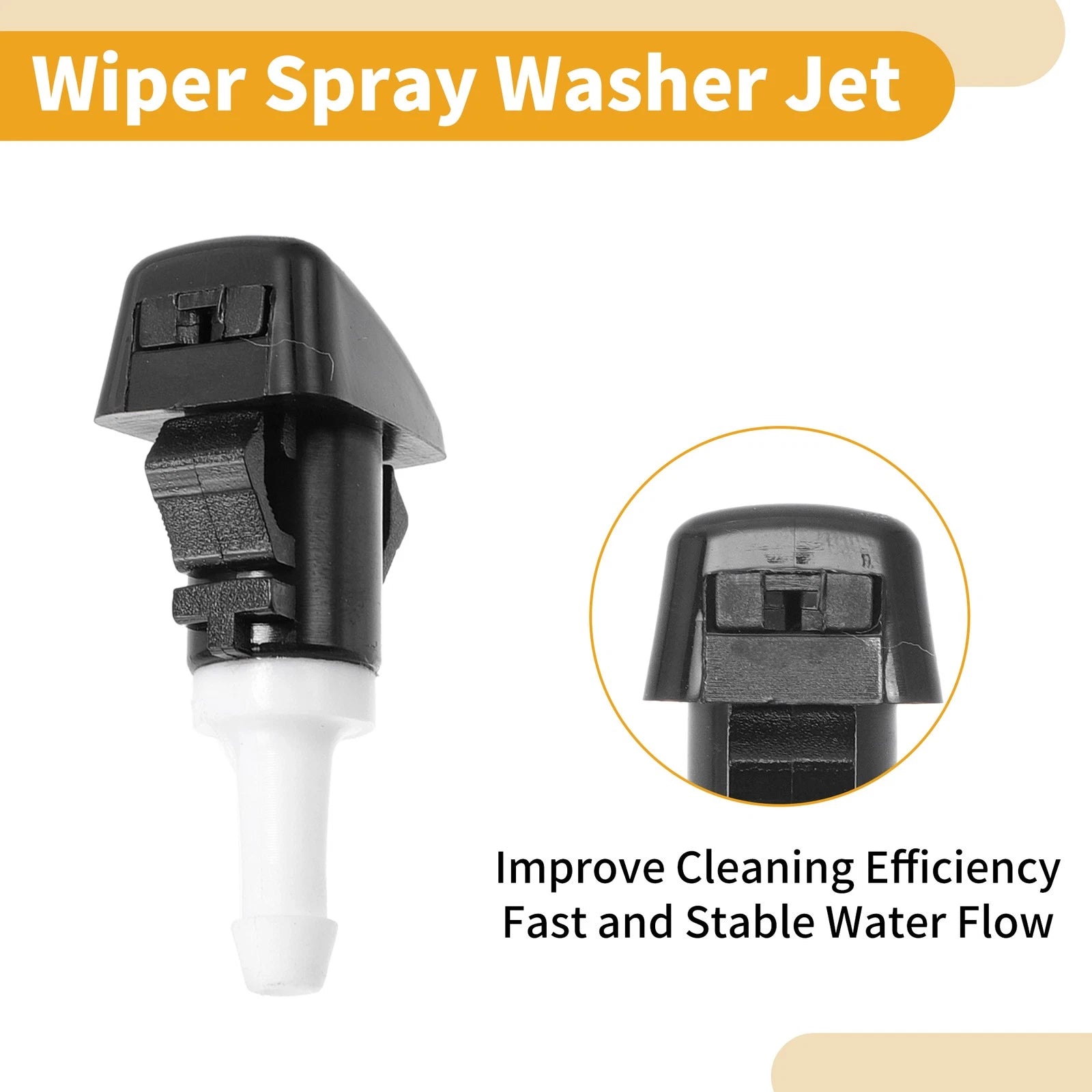 Windshield Washer Nozzle Kit for Dodge Ram (2009–2010) No. 5116079AA, 2 Pcs