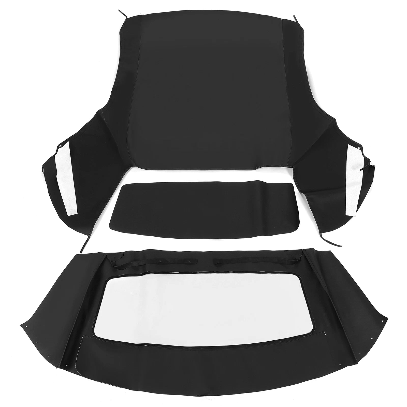 Soft Top with Window for Ford Mustang (1994–2004) Black Sailcloth Plastic