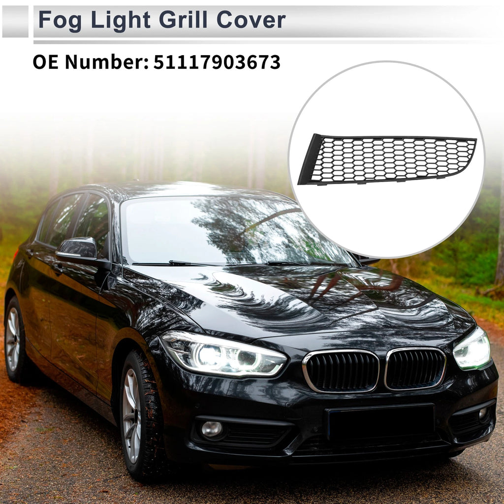 1pc Fog Light Grill for BMW 740i (2011–2015) No. 51117903673 Black