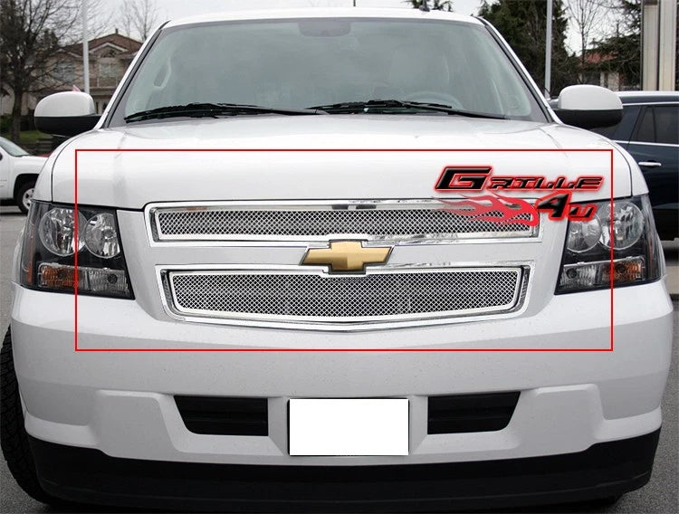 Stainless Chrome Mesh Grille Insert for Chevy Tahoe Hybrid (2009–2013)