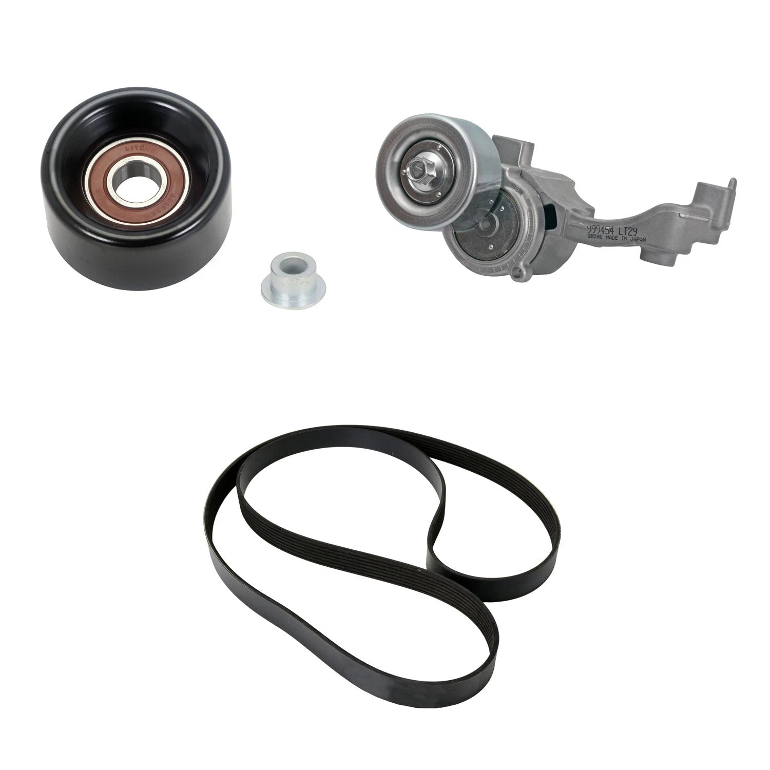 Drive Belt Idler Pulley Tensioner Kit for Lexus GS350 IS250 RC350 (2007–2015)