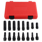 16x Locking Lug Nut Master Key Set Wheel Lock Tire Lug Removal SKT Tool Kit
