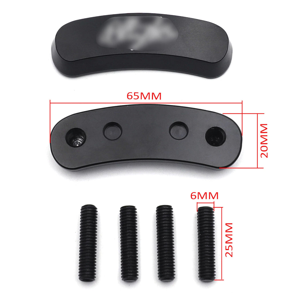 Black Mirror Block Off Base Plates for Kawasaki Ninja ZX-10R (2011–2015)