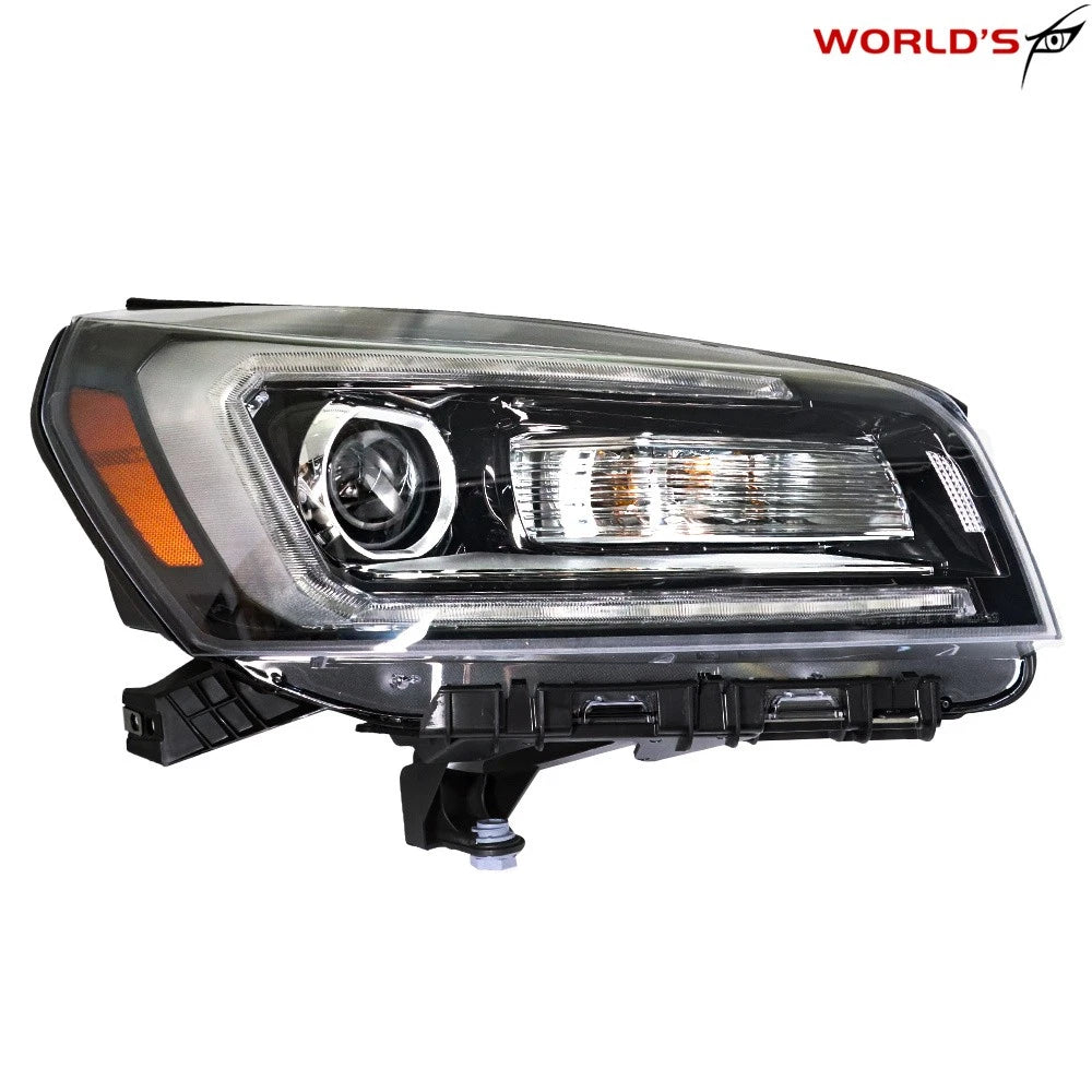 Projector Headlight for GMC Acadia (2013–2016) Halogen with LED Tube Black Right
