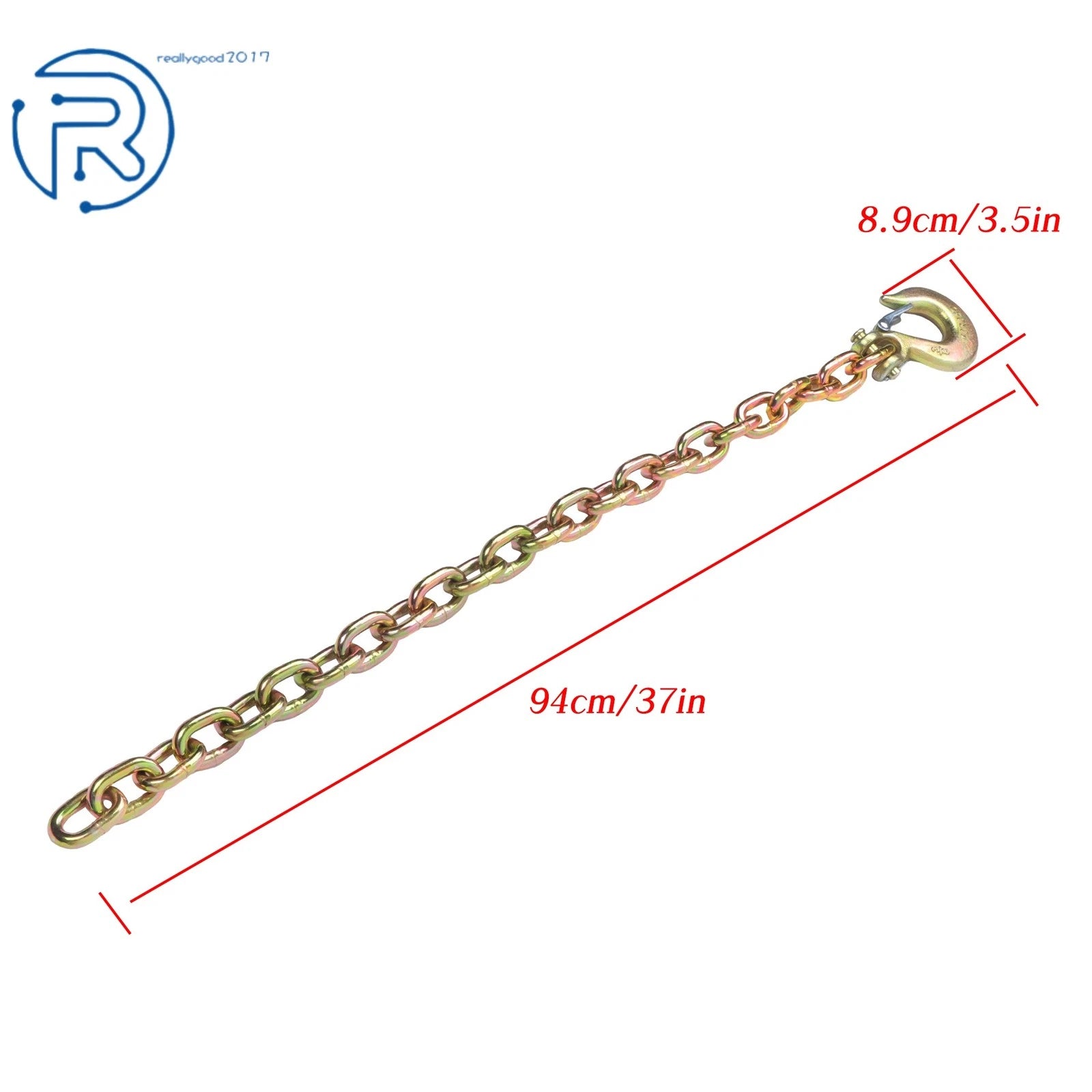 Set of 2 Trailer Safety Chains with Clevis Slip Hooks (26500lbs)