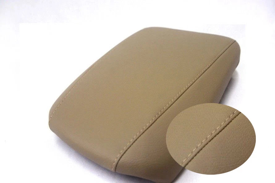 Leather Synthetic Center Console Armrest Cover for Acura MDX (2014–2020) Beige