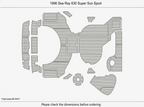 EVA Pad Flooring Mat for SeaRay 630 Super Sun Sport (1996)