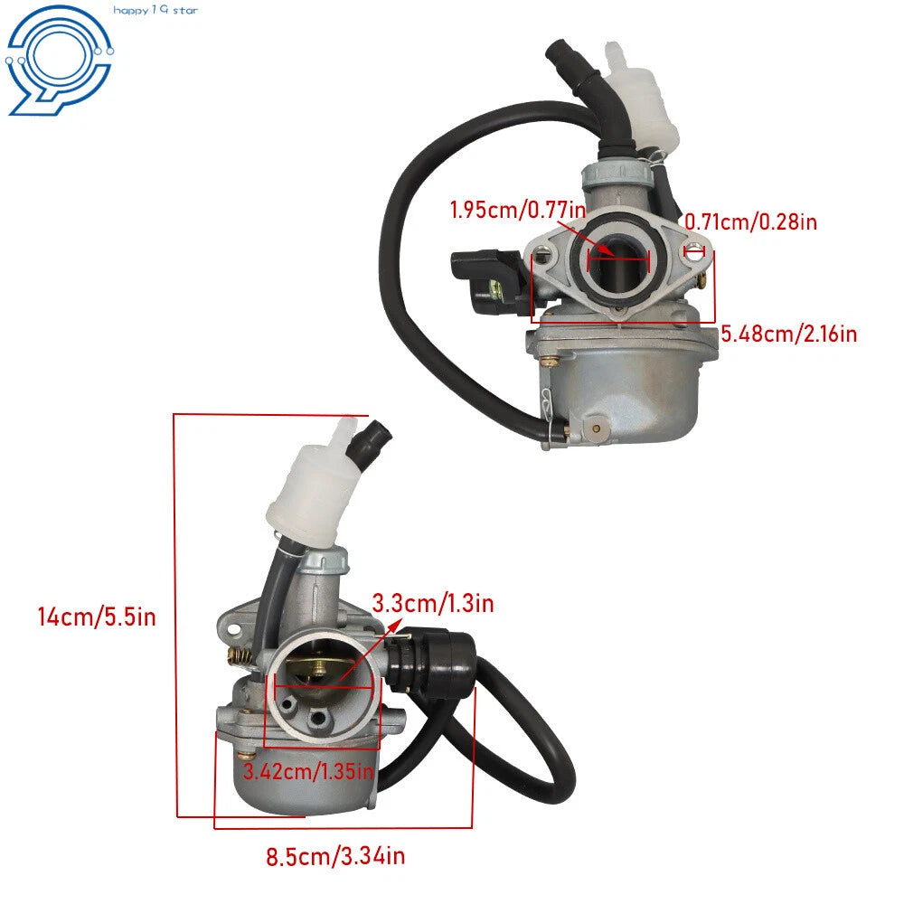 Carburetor with Air Filter for 50cc 70cc 90cc 110cc ATV Dirt Bike Go Kart