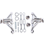 Silver Stainless Hugger Headers for Chevy Small Block V8 (262-327)