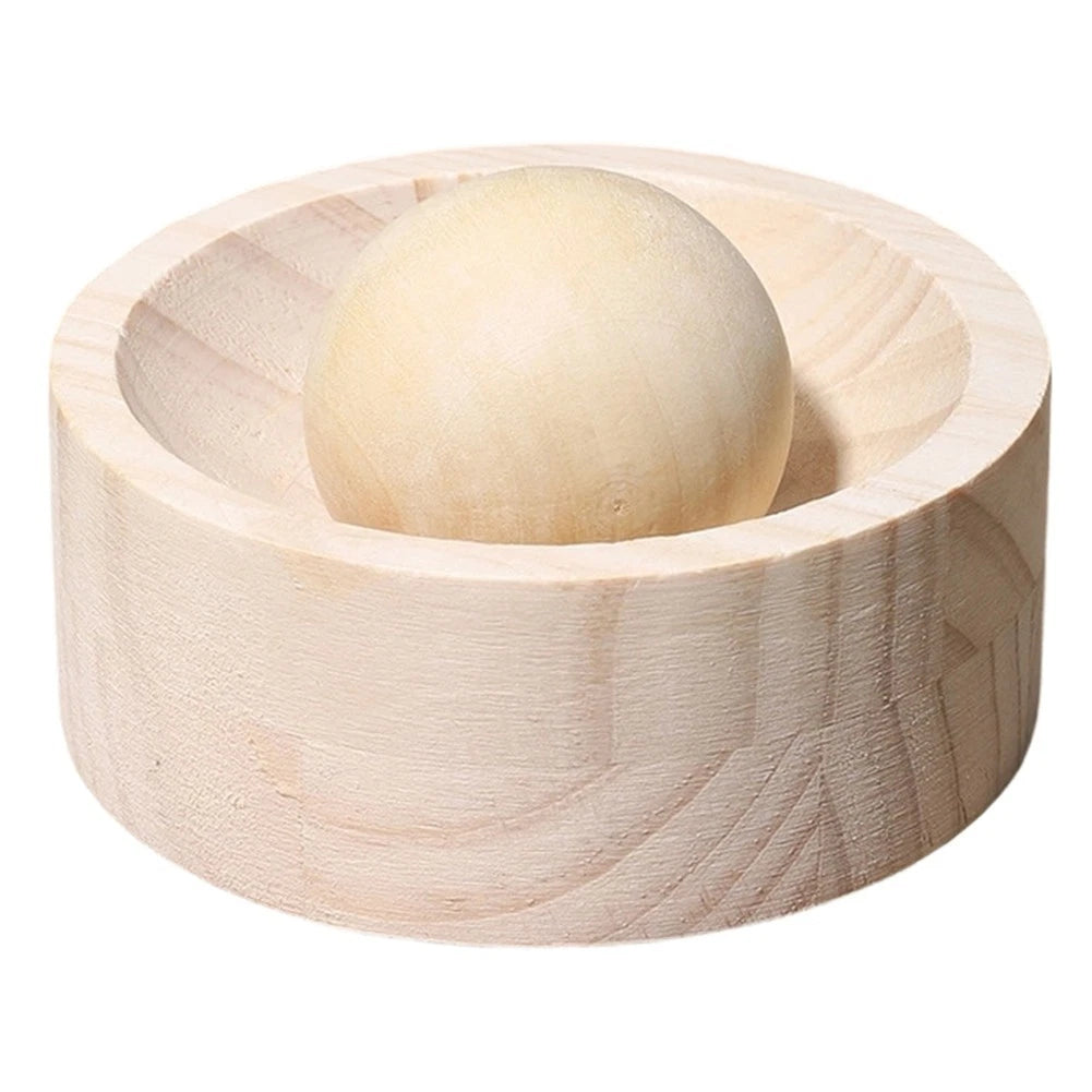 Hand Operated Wooden Dough Press for Rice Cake and Dumpling