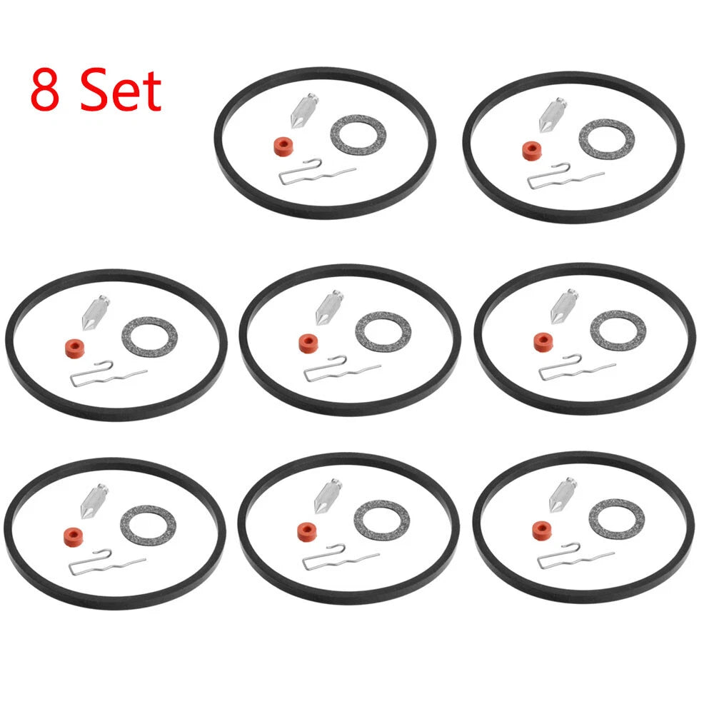 Set of 8 Carburetor Needle Seat Repair Kit for Tecumseh 631021 631021A 621021B
