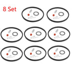 Set of 8 Carburetor Needle Seat Repair Kit for Tecumseh 631021 631021A 621021B